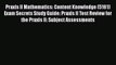 FREE PDF Praxis II Mathematics: Content Knowledge (5161) Exam Secrets Study Guide: Praxis II