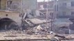 شام حمص شارع الكورنيش آثار الدمار الهائل جراء القصف الهمجي 27 1 2013