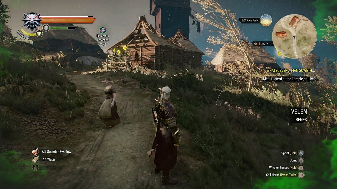 WITCHER 3 DEATH MARCH! WALKTHROUGH 349 WHATSOEVER A MAN SOWETH... & RIDDLE
