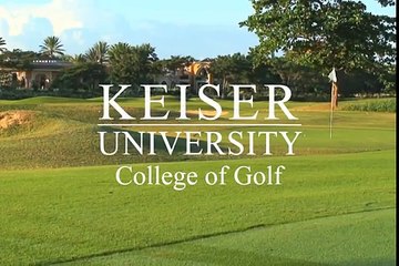 Why should someone go to the College of Golf at Keiser University?
