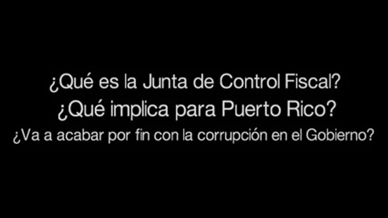 No a la Junta de Control Fiscal yanqui