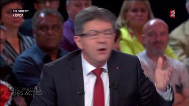 Echange tendu entre Jean-Luc Mélenchon et David Pujadas