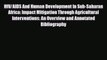 [PDF] HIV/AIDS And Human Development In Sub-Saharan Africa: Impact Mitigation Through Agricultural