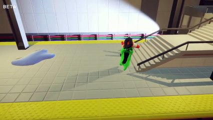 Gang Beasts Funny Moments - Red Chicken Fighting Champion!