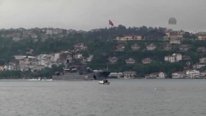 Rus Savaş Gemisi İstanbul Bğazı'ndan Geçti