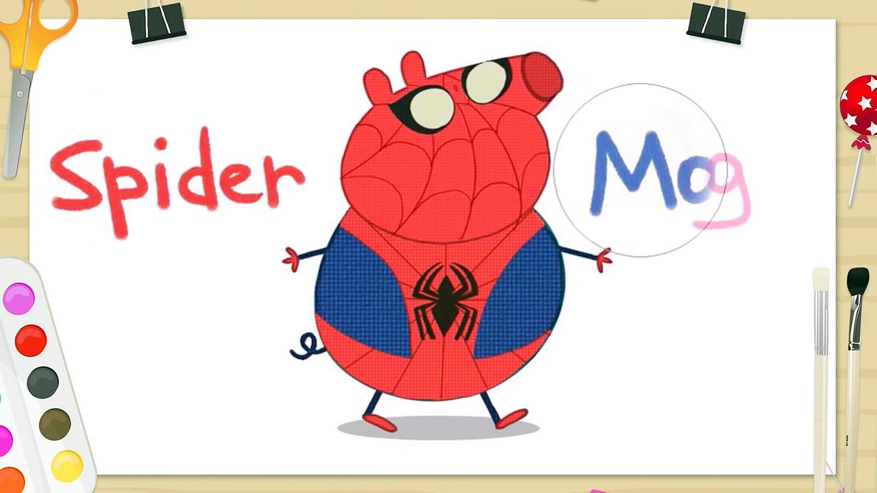 Peppa Pig en español Spiderman VENOM Cartoon Family! Hombre Arana Nursery Rhymes for Kids