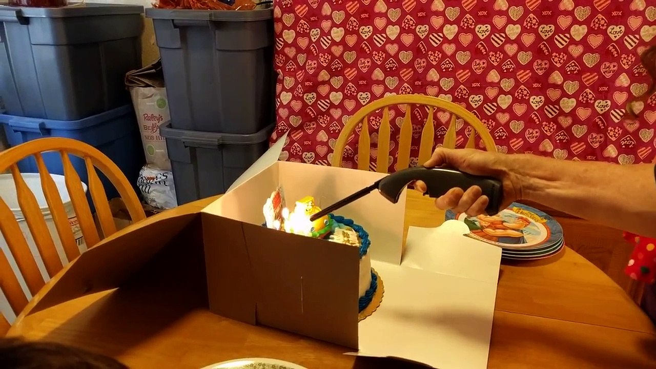 Kiana Blowing Out The Candles On Her Birthday Cake!