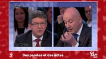 Jean-Luc Mélenchon s'attaque au  journaliste en direct