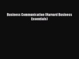 One of the best Business Communication (Harvard Business Essentials)