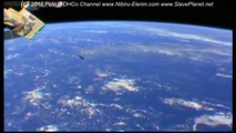 cylindrical UFO filmed near the ISS International Space Station in May 2016.