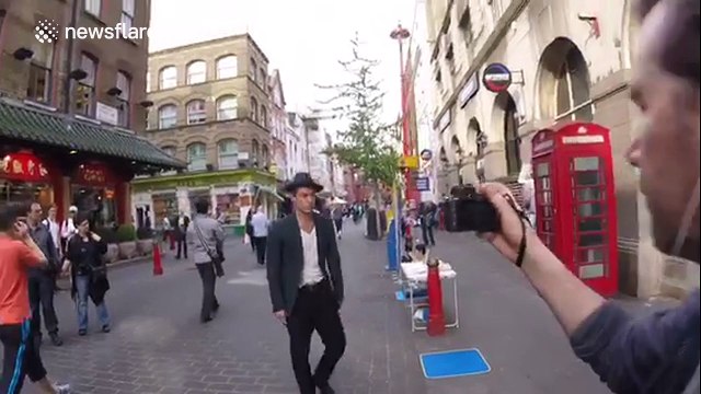 Jude Law meets fans in London