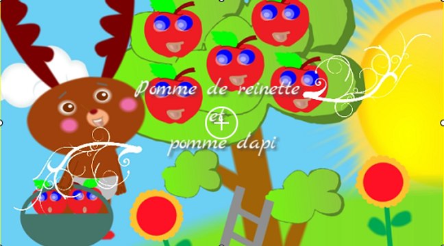 Comptine Pomme de reinette et pomme d'api