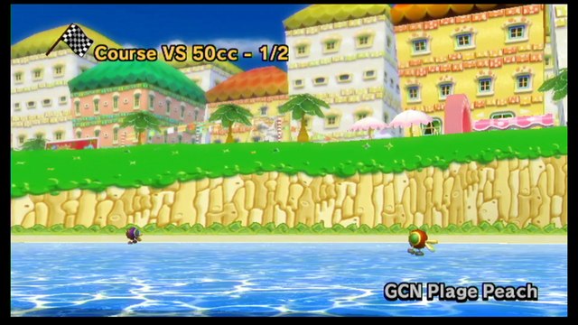 Mario Kart Wii GCN Plage Peach