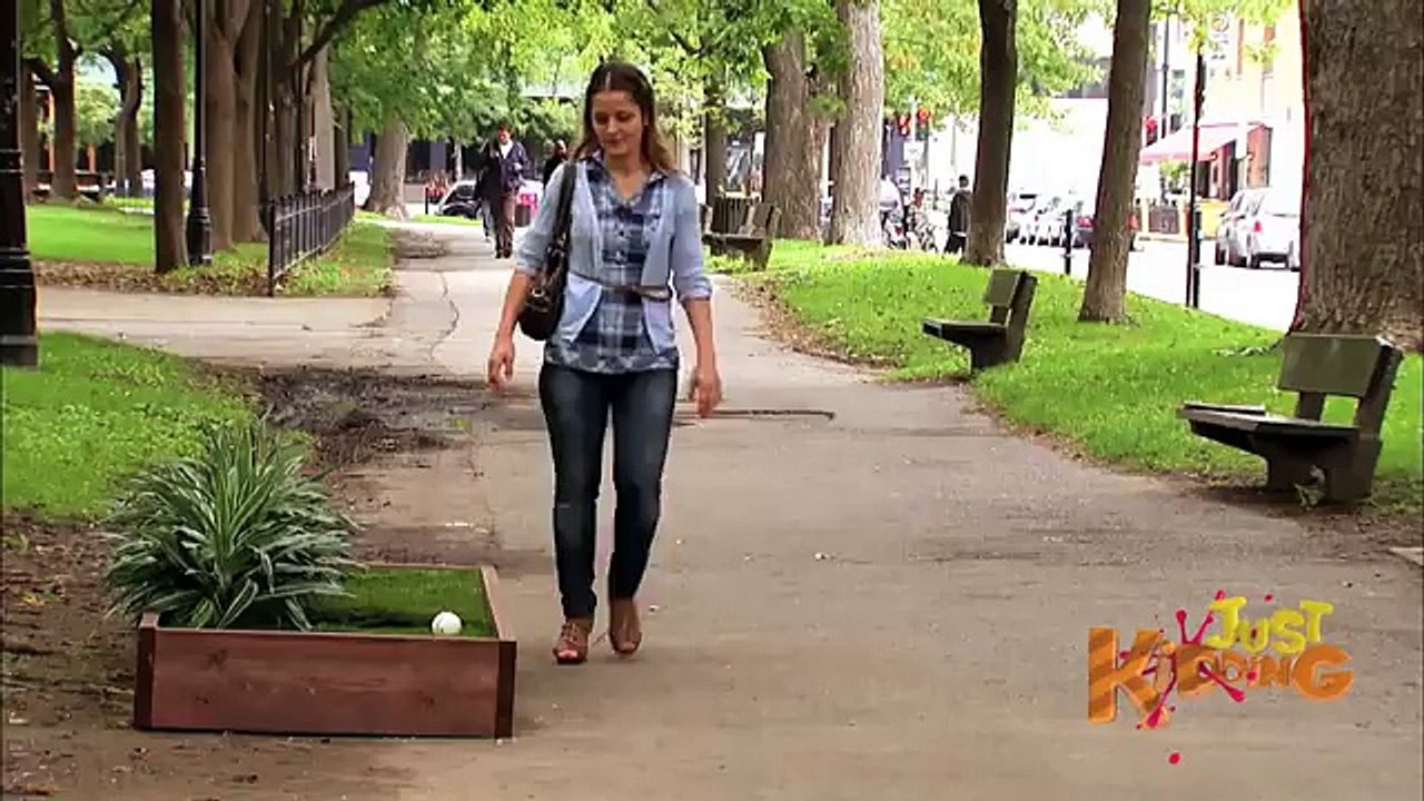 KID HIDING IN GRASS PRANK - Just Kidding