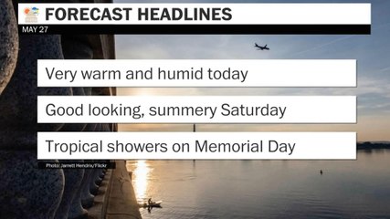 Very warm and humid today