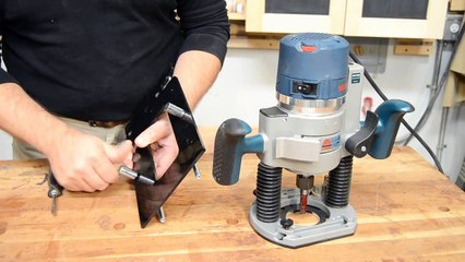 Réalisation de mortaises avec l'embase de défonceuse CRB7 MK III - HMDIFFUSION