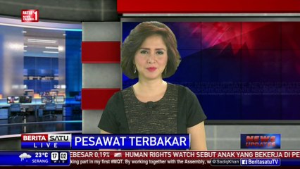 Pesawat Korean Air Terbakar di Bandara