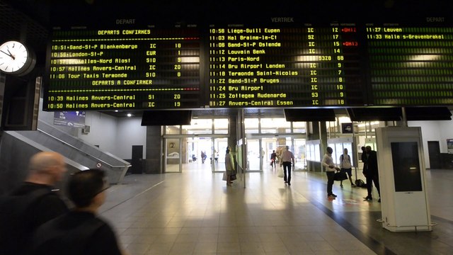 Grève des trains : les trains au départ de la gare du midi se rendent exclusivement en Flandre