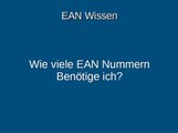 Wie viele EAN Nummern? / Wie viele EANs brauche ich? / Ein EAN Code pro Produkt / Wie viele EAN Codes muss ich kaufen?