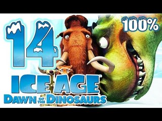 Ice Age 3: Dawn of the Dinosaurs Walkthrough Part 14 ~ 100% (PS3, X360, Wii, PS2, PC) Level 14
