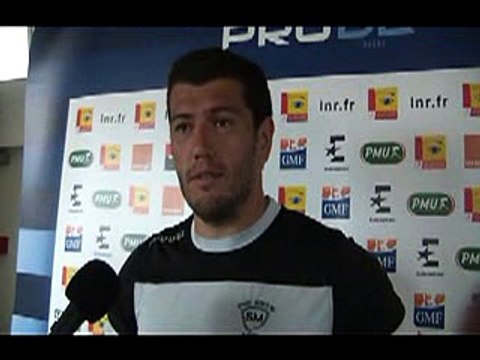 SITE OFFICIEL STADE MONTOIS RUGBY - CONFÉRENCE DE PRESSE OFFICIELLE 1/2 FINALE PRO D2 AURILLAC vs SMR - J. TASTET