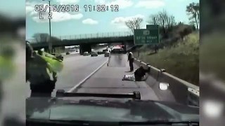 Woman Makes Getaway By Running Over Cops And Ramming Cruiser-By Funny & Amazing Videos Follow US!!!!!!!!