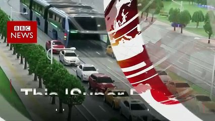 The bus that will drive over cars - BBC News