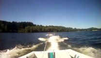 Guy Crashes Boat Into Land While Water Skiing -By Funny & Amazing Videos Follow US!!!!!!!!