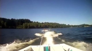 Guy Crashes Boat Into Land While Water Skiing -By Funny & Amazing Videos Follow US!!!!!!!!