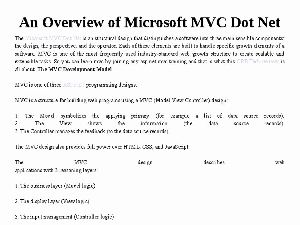 An_Overview_of_Microsoft_MVC_Dot_Net