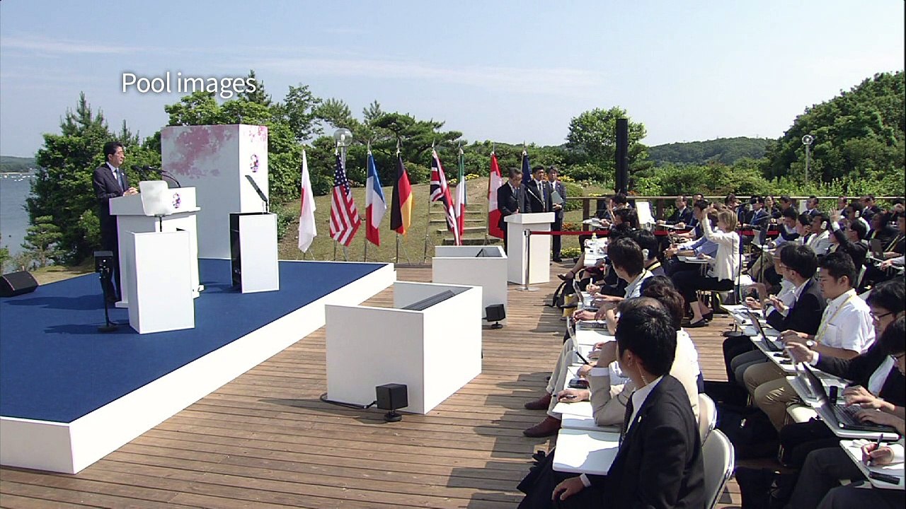 Japan's PM Shinzo Abe concludes G7 summit