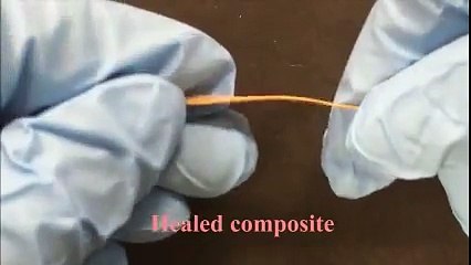 Oubliez la colle, ce matériau est capable de se réparer seul