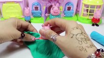 PEPPA PIG Toys Peppa Pig Play Doh Peppa's House Dough Toys Playset #Peppa Pig en español