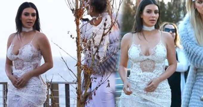 Kim Kardashian, Elbise mi Gecelik mi? Dedirtti