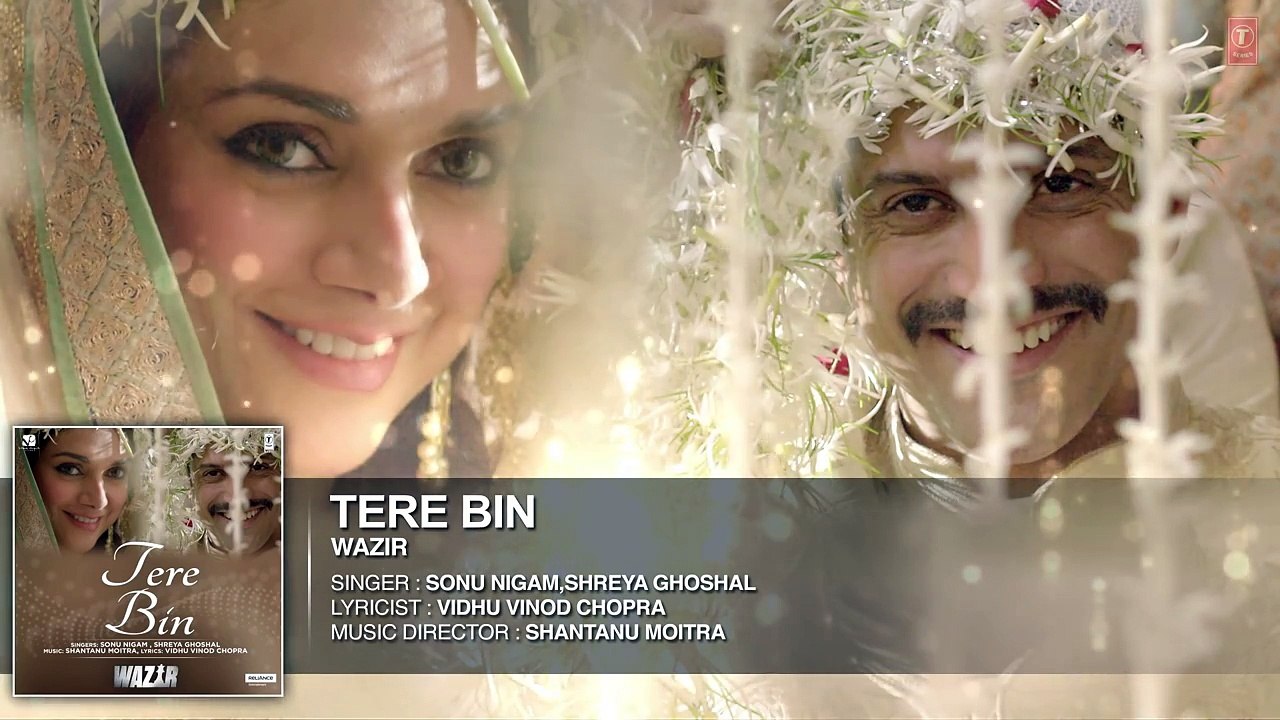 'TERE BIN' Full AUDIO song | Wazir | Farhan Akhtar, Aditi Rao Hydari | Sonu Nigam, Shreya Ghoshal