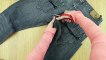 Come trasformare dei vecchi jeans in una cinta multiuso senza cucire. FANTASTICO!