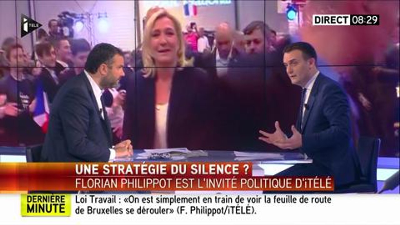 Passe d'arme entre Bruce Toussaint et Florian Filippot