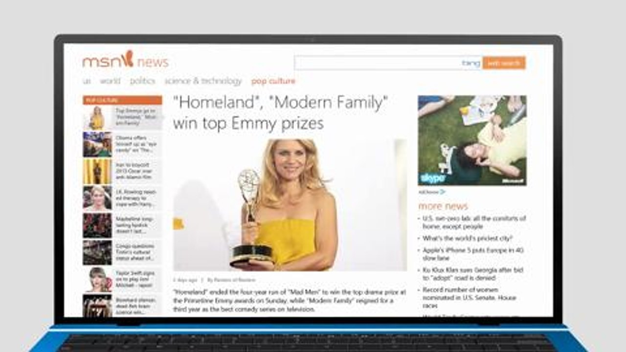 MSN.com redesign