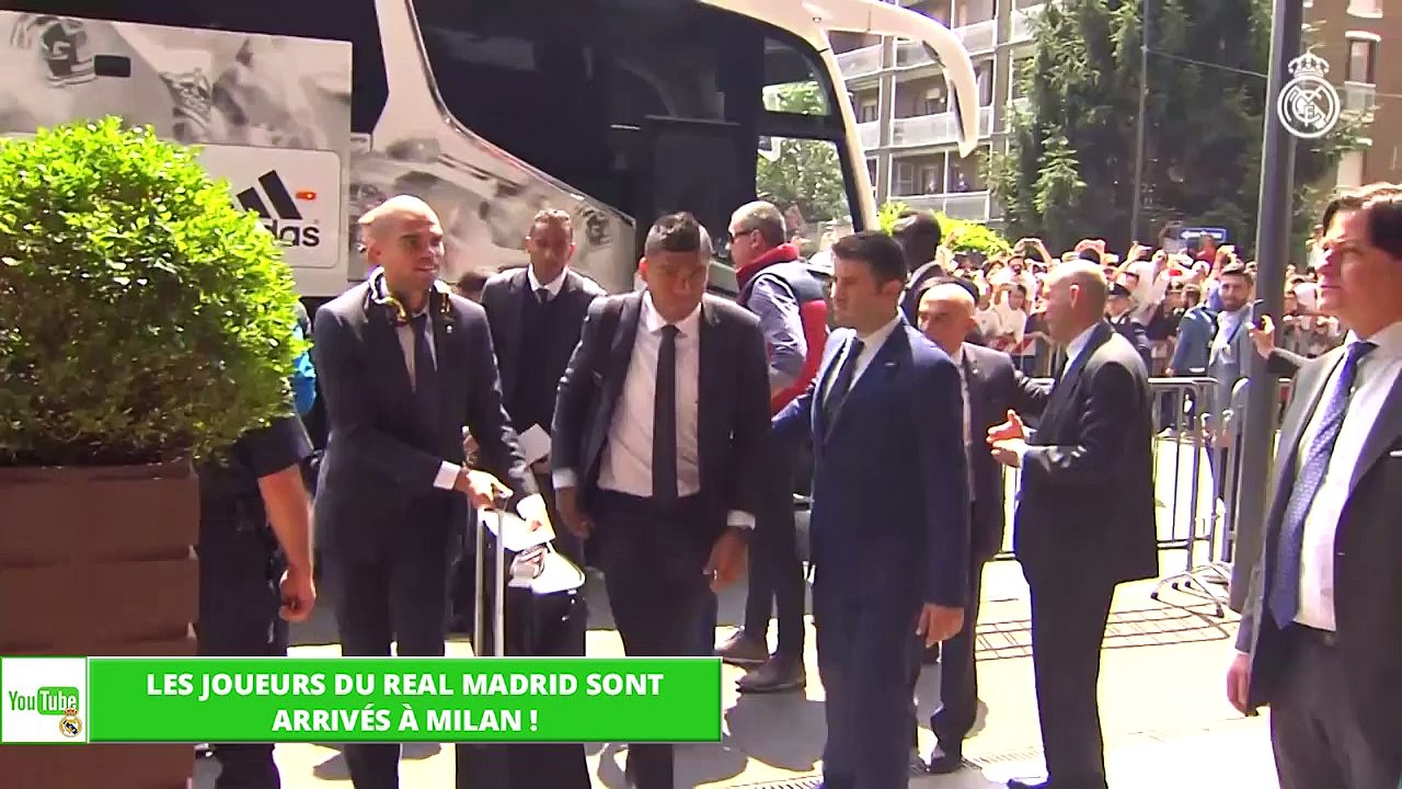 Zap Foot du 27 mai: les joueurs du Real sont arrivés à Milan, l'équipe de France en mode Iron Man, deux freestyleurs impressionnants etc.
