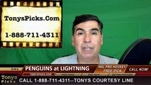 Pittsburgh Penguins vs. Tampa Bay Lightning Pick Prediction NHL Playoffs Game 4 Odds Preview