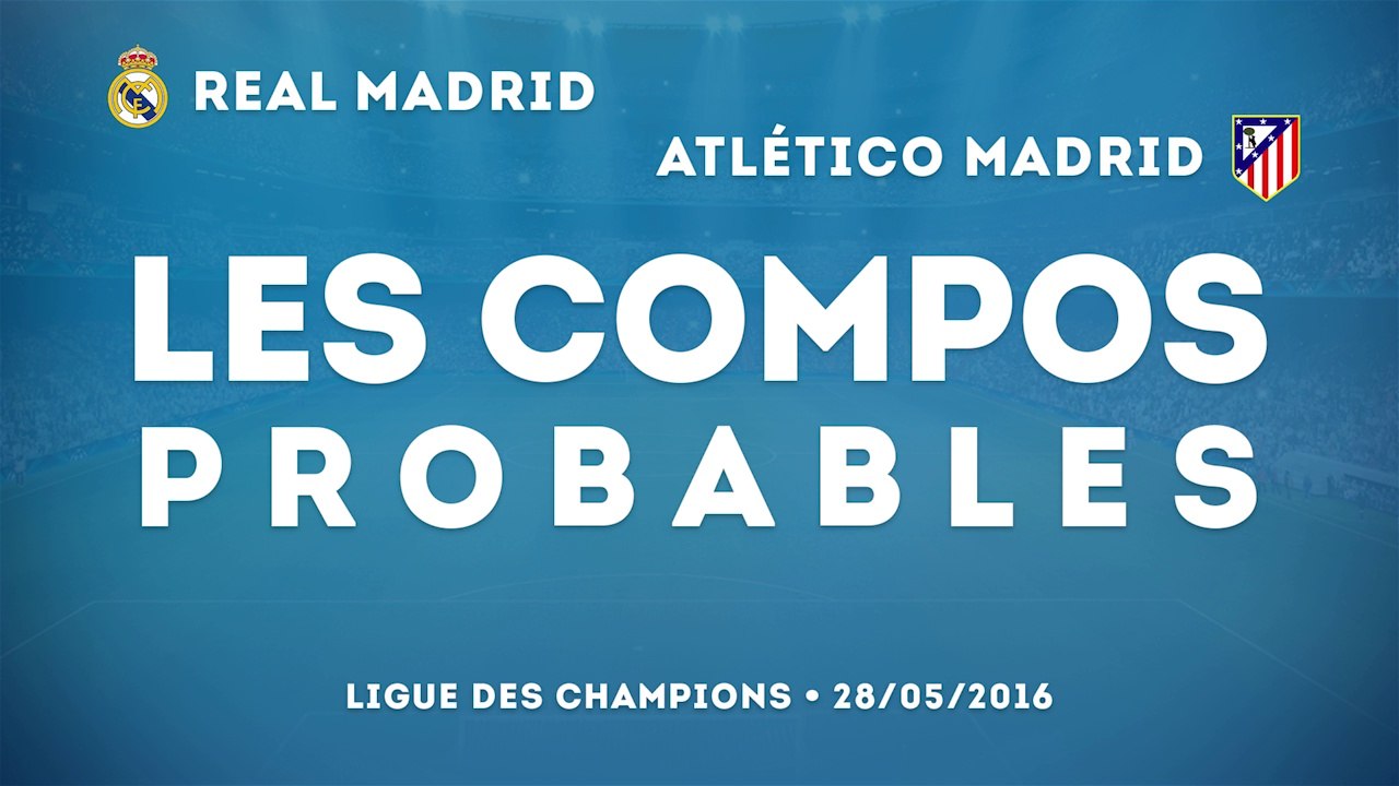 Les compos probables de la finale de Ligue des Champions (Real Madrid-Atlético)