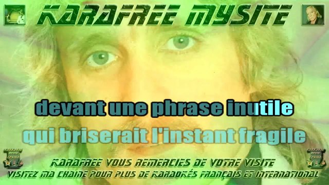 christophe - les mots bleus - karaoké