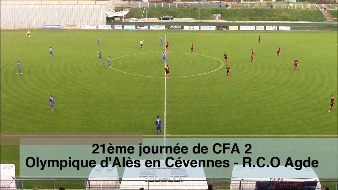 [CFA 2 groupe D - 21è J] OAC - R.C.O Agde : 4-2