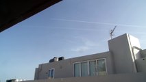 Chemtrails over Mellieha, Malta, May 27th, 2016 time 18.00