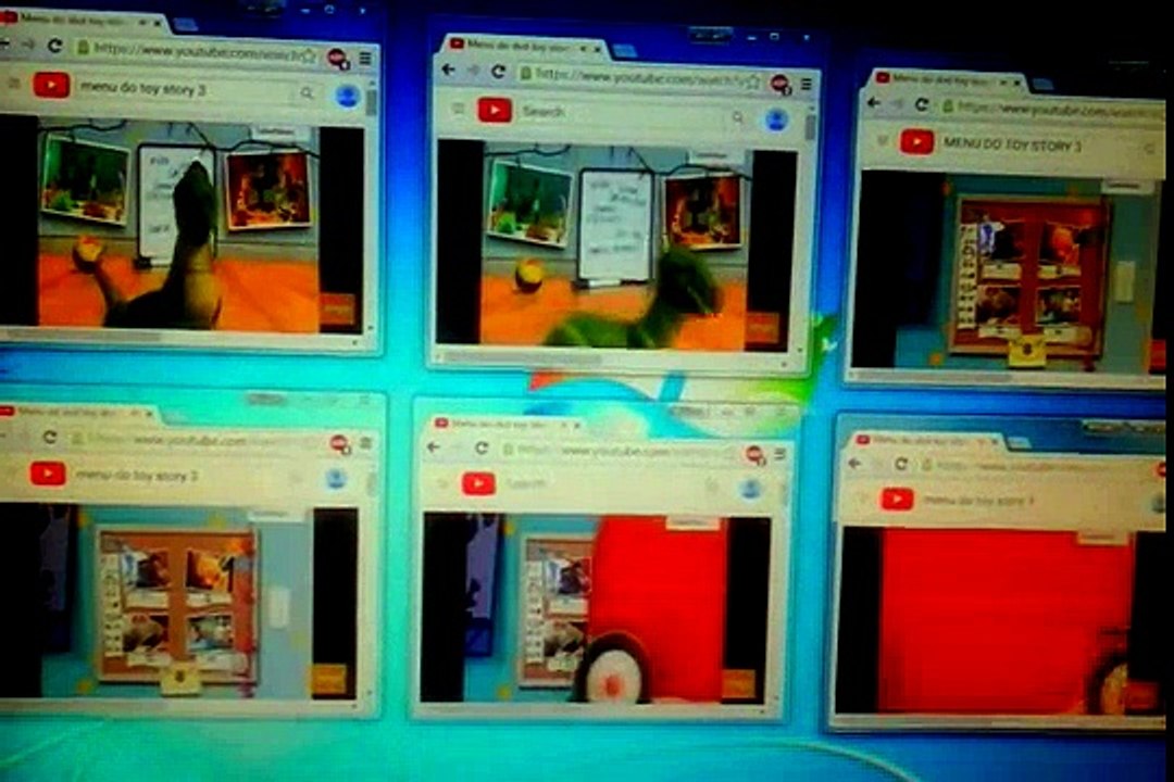 6 videos with Dvd menu of toy story 3 (Sped up)