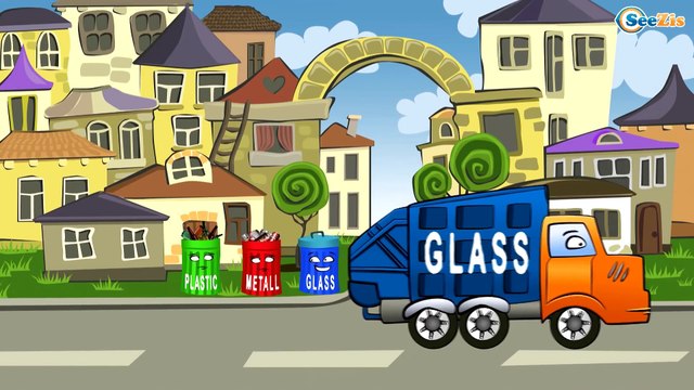 Carros Para Niños. Camión de basura, Camión, Grúa. Caricaturas de carros. Tiki Taki Camiones