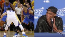 Stephen Curry & Russell Westbrook Battle In Game 5, Russ Throws Shade In Postgame Conference