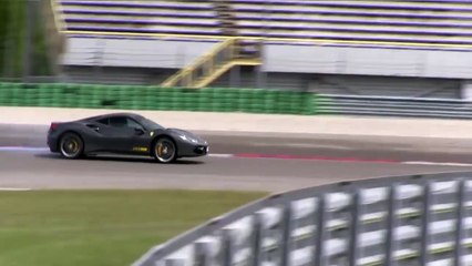 Ferrari 488 GTB Crazy Powersliding on Track !