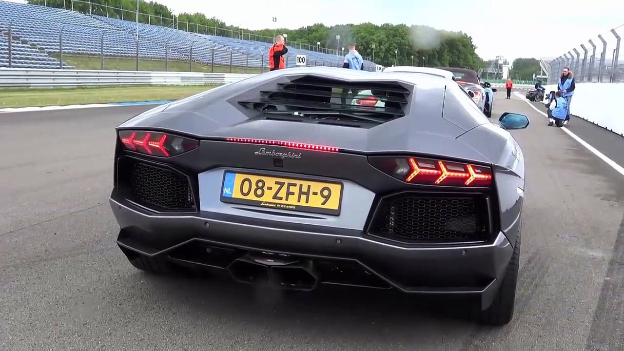 Lamborghini Aventador LP700-4 Akrapovic Flames, Accelerations