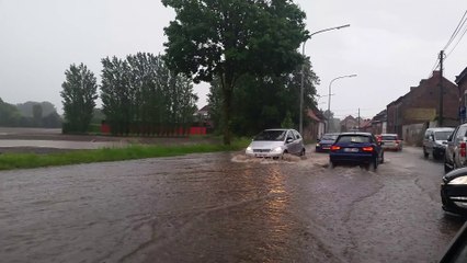 Intempéries: violents orages dans la région de Mons